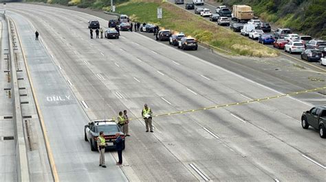 I-805 closure: Man with knife shot by officer, CHP says